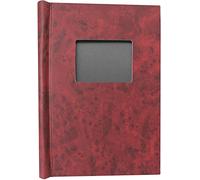 Deluxe Window Springback Binder A4 Portrait (Burgundy)