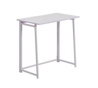 Harbour Housewares Wooden Folding Desk - Lilac - Pc Computer Workstation Contemporary Laptop Space Saving Foldable Wooden Desk