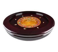 Deluxe Wooden Roulette Wheel 20 Inches Turntable with Precision Bearings Roulette Wheel Set Casual Entertainment Roulette Wheel Perfect for At-Home Game Night,000