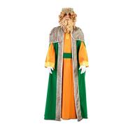 Deluxe yellow Gaspard Mage King costume for adults