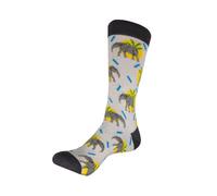 Deluxebase Anisox - Elephant from Organic Cotton & Recycled Polyester Elephant Socks. Animal Print Novelty Socks for Men, Women & Kids. Fun Unisex Socks, UK 7.5-11 (Large).