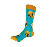 Deluxebase Anisox - Red Panda from Organic Cotton & Recycled Polyester Panda Socks. Animal Print Novelty Socks for Men, Women & Kids. Fun Unisex Socks, UK 3-7 (Small).