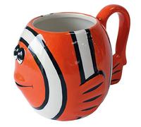 Deluxebase Crockery Critters Clown Fish Mug from Hand-Painted Animal Shaped Cup for Tea or Coffee. Fun Novelty Gift for Adults or Kids, Ceramic Homeware & Cute Kitchen Accessories.