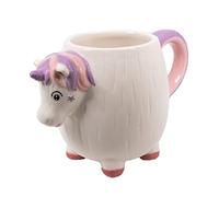 Deluxebase Crockery Critters Mug from Unicorn Hand-Painted Animal Shaped for Tea or Coffee. Fun Novelty Gift for Adults or Kids, Ceramic Homeware & Cute Kitchen Accessories.