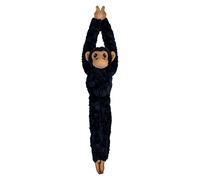 Deluxebase EcoBuddiez Tree Huggers - Chimp from Small 55cm Hanging Soft Toy made from Recycled Plastic Bottles. Eco-friendly soft and cuddly plush toy and perfect cuddly gift for kids.