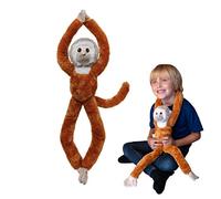 Deluxebase EcoBuddiez Tree Huggers - Squirrel Monkey from 72cm Hanging Soft Toy made from Recycled Plastic Bottles. Eco-friendly soft and cuddly plush toy and perfect cuddly gift for kids.