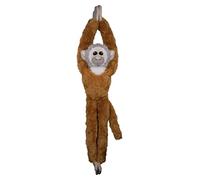 Deluxebase EcoBuddiez Tree Huggers - Squirrel Monkey from Small 55cm Hanging Soft Toy made from Recycled Plastic Bottles. Eco-Friendly Soft and Cuddly Plush Toy