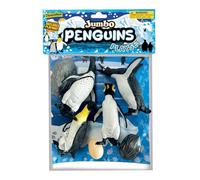 Deluxebase Jumbo Playset - Penguin, 7-Piece Penguin Figures Toy Set with Playmat for Kids, Great Animal Toys for Creative Play and Learning.