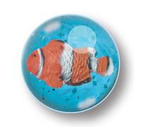 Deluxebase Mega Bounce - Coral Fish from A large bouncy ball with an animal figurine inside, a great toy for kids