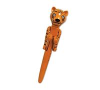Deluxebase Mighty Writer - Tiger Novelty Pen from Black Ballpoint Pen with Punching Arms. Funny Animal Fidget Pen, Cute Desk Toy & School Supplies, Fun Novelty Gift Ideas & Party Bag Fillers.