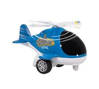 Deluxebase Patrol & Rescue Helicopter - Shark from Friction helicopter toy with spinning rotor for kids and toddlers