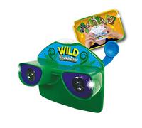 Deluxebase ViewNoculars 3D Reel Viewer Binoculars - Wild Educational Kids Toys with 8 Jungle Animal Views, Battery-Free Retro Viewers Animal Toys for Kids of All Ages