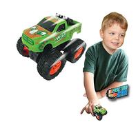 Deluxebase Wild Wheelz - Dinosaur from Friction Monster Truck Toy Car. Push along dino toy truck for kids