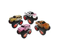 Deluxebase Wild Wheelz - Farm from Friction Monster Truck Toy Car. Push along Farm Animal Toy Truck for Kids