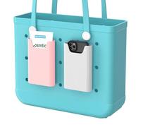 Deluxsa 2 Pack Bogg Bag Phone Holder Compatible with All Bogg Bags, Silicone Cell Phone Holder Accessories for Bogg Bag, Black and White Phone Case Holder Insert for Simply Southern