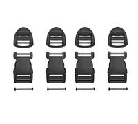 Deluxsa Field Repair Buckle for Straps 1 Inch Plastic Adjustable Side Release for Backpack (4PC)