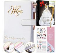 DELUXY The Ultimate Wedding Planner Book & Organizer For The Bride - Cool Engagement Gift Journal, Wedding Gifts Binder Agenda, Knot Bridal Wedding Planning Book With Checklist