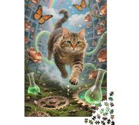 Delve Into The Wonders of Devon Rex - A 1000 Piece Wooden Jigsaw Challenge That Captivates Minds And Hearts - Ideal for Families