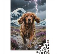 Delve Into The Wonders of English Cocker Spaniel - A 1000 Piece Wooden Jigsaw Challenge That Captivates Minds And Hearts - Ideal for Families