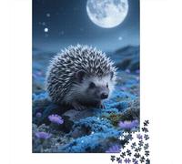 Delve Into The Wonders of European Hedgehog - A 1000 Piece Wooden Jigsaw Challenge That Captivates Minds And Hearts - Ideal for Families