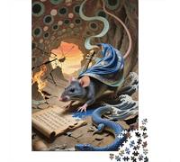 Delve Into The Wonders of Octodon Degus - A 1000 Piece Wooden Jigsaw Challenge That Captivates Minds And Hearts - Ideal for Families