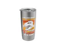 Delving into The Ancient - Dinosaur Paleontologist Stainless Steel Insulated Tumbler