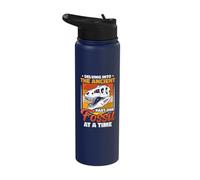 Delving into The Ancient - Dinosaur Paleontologist Stainless Steel Insulated Water Bottle