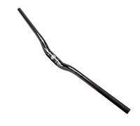 DELVOYE 31.8mm MTB Handlebar 580-760mm Extra Long Handlebars 3K Carbon Fiber Bicycle Riser Bar Mountain Bike Road Bike Handle Bars (Color : Gray, Size : 700mm)