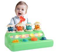 Delycazy Pop up Toys for 1 Year Old Boys Girls, Dinosaur Montessori Toys Musical Activity for Baby Toddlers Kids 18 Months 2 3 4 Year Old Gifts