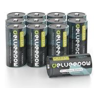Delyeepow CR123A 3V Lithium Batteries Pack of 12, 1700 mAh 3 Volt 123 Photo Disposable Batteries Lithium Battery for Camera Flash, Torch, Alarm Systems, Toys