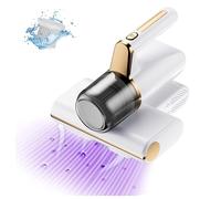 Delyx Bed Vacuum Cleaner Uv Sanitizing, 3-In-1 Wireless Bed Cleaner High-Frequency Vibration, Uv Lighting Mattress Vacuum Effectively Clean Up Bed, Pillows, Carpets, Etc,White