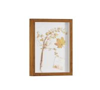 DEMAIKE 11x14 Shadow Box Frame Display Case with Real Glass, 3D Picture Frame for Memorabilia, Crafts, Photos, Wedding (Light Brown)