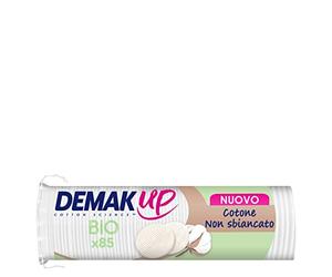 Demak'Up Organic Cotton Pads for Removing Make-Up - Face and Eyes - 100% Natural Organic and Unbleached Cotton Fibres - GOTS Certified - 85 Cotton