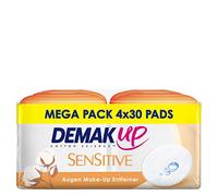 Demak'Up Sensitive Impregnated Make-Up Pads, Cotton Pads for Sensitive Skin, 4 x 30 Cotton Pads