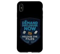 Demand Disclosure Now Release the Files Virtue UFO UAP Case for iPhone XS Max