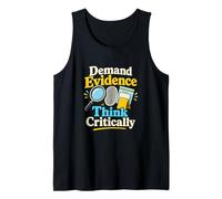Demand Evidence Forensic Science Scientist Tank Top