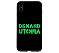 Demand Utopia Progressive Activist Solarpunk Positive Future Case for iPhone XS Max