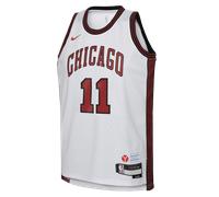 DeMar DeRozan Chicago Bulls City Edition Older Kids' Nike Dri-FIT NBA Swingman Jersey - White - Polyester M