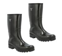 DEMAR Grand Men's Black Waterproof Pvc Wellies With Heel Energy Absorption Eu45