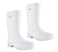 DEMAR Grand Men's White Waterproof Pvc Wellies With Heel Energy Absorption Eu46