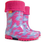 Demar Twister Children Wellington Boots 7/8 UK Child (Label 24/25) Heart