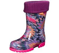 Demar Kids Boys Girls Wellies Rain Boots Warm Fleece-Lined Light Unisex Children Wellington Boots