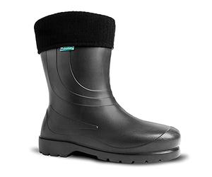 demar. Laura lightweight EVA rubber boots lined Black Size: 5 UK