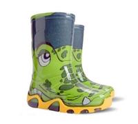 Demar Stormer Printed Children's Wellies, Green Crocodile, Eu 22/23