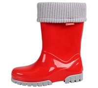 Demar Toddlers Kids Boys Girls 2-10yrs Wellies Rain Boots Children Wellington Warm Lined (Red, 10/11 UK Child, numeric_10)