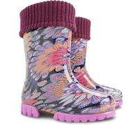 Demar Toddlers Kids Boys Girls Wellies Rain Boots Warm Lined Wellington Boots