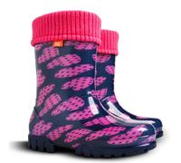 Demar Toddlers Kids Boys Girls Wellies Rain Boots Warm Lined Wellington Boots