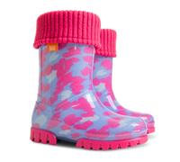 Demar Toddlers Kids Boys Girls Wellies Rain Boots Warm Lined Wellington Boots