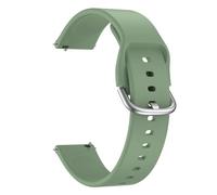 Demark Silicone Strap, Quick Buckle Waterproof Soft Strap, Black strap, Silver Stainless Steel Buckle, Men's and Women's Smartwatch s trap, Sport Watch s trap 18mm 20mm 22mm (Avocado Green, 20mm)