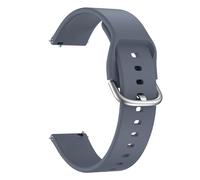 Demark Silicone Strap, Quick Buckle Waterproof Soft Strap, Black strap, Silver Stainless Steel Buckle, Men's and Women's Smartwatch s trap, Sport Watch s trap 18mm 20mm 22mm (Blue Gray, 20mm)